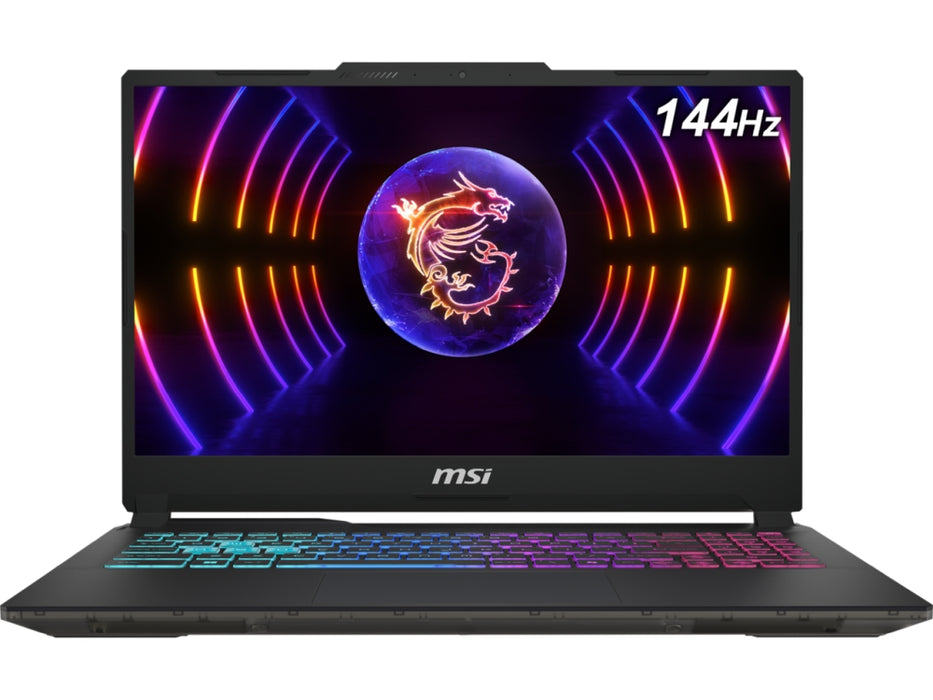 MSI Cyborg 15 A13UCK, i7-13620H (10C/16T, up to 4.90GHz, 24 MB), GeForce RTX 3050 4GB GDDR6, 15.6" FHD (1920x1080), 144Hz, IPS-Level, 16GB DDR5 5200MHz, 512GB PCIe Gen4x4 SSD, WiFi 6E, BT 5.3, 4 Zone RGB Kbd, NO OS, 53.5Whr, 1.98kg