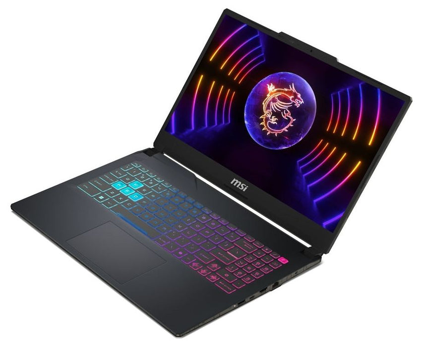 Gaming laptop MSI Cyborg 15 B13WEKG-1004XBG 9S7-15Q342-1004 15.6 ", INTEL CORE I7-13620H, RAM 16 GB, SSD 512 GB, NVIDIA GEFORCE RTX5050, 8 GB GDDR7, TRANSLUCENT BLACK