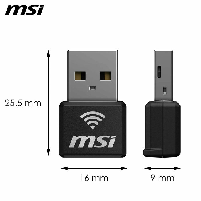 Wi-Fi USB Adapter MSI 302-8ZE30XE-000 Black