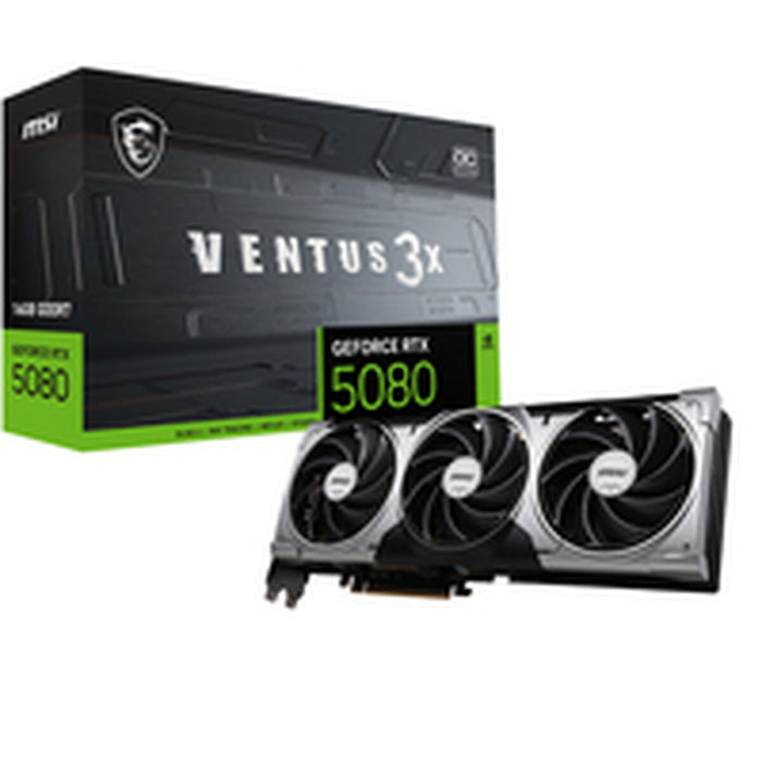 Graphics card MSI RTX 5080 16G VENTUS 3X OC GEFORCE RTX 5080 16 GB GDDR6X GDDR7