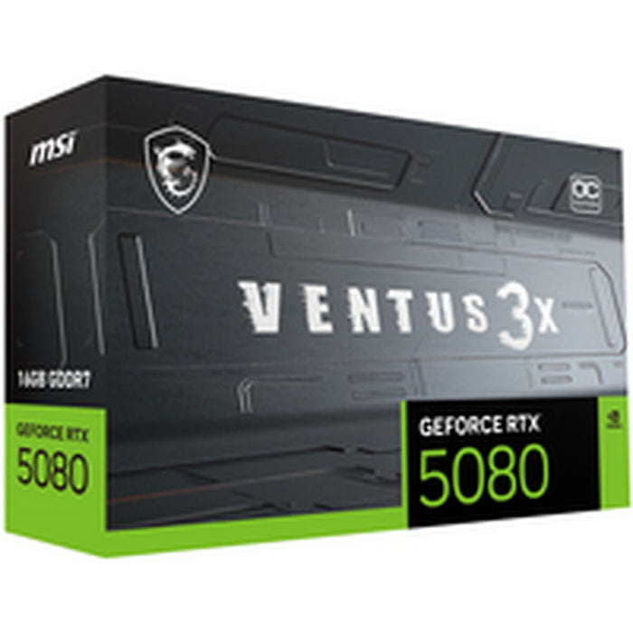 Graphics card MSI RTX 5080 16G VENTUS 3X OC GEFORCE RTX 5080 16 GB GDDR6X GDDR7