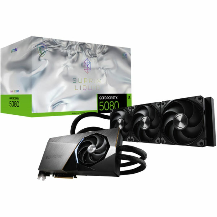 Graphics card MSI RTX 5080 16G SUPRIM LIQUID SOC GEFORCE RTX 5080 16 GB GDDR7
