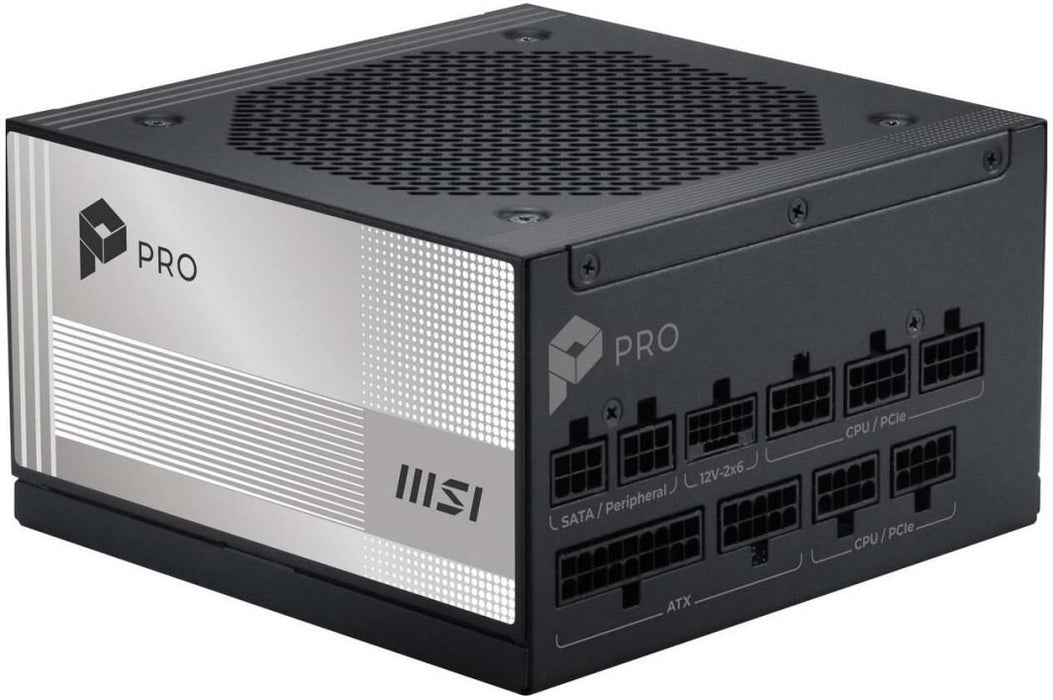 MSI PRO A850PL PCIE5 850W 120mm 80 Plus Platinum aPFC power supply