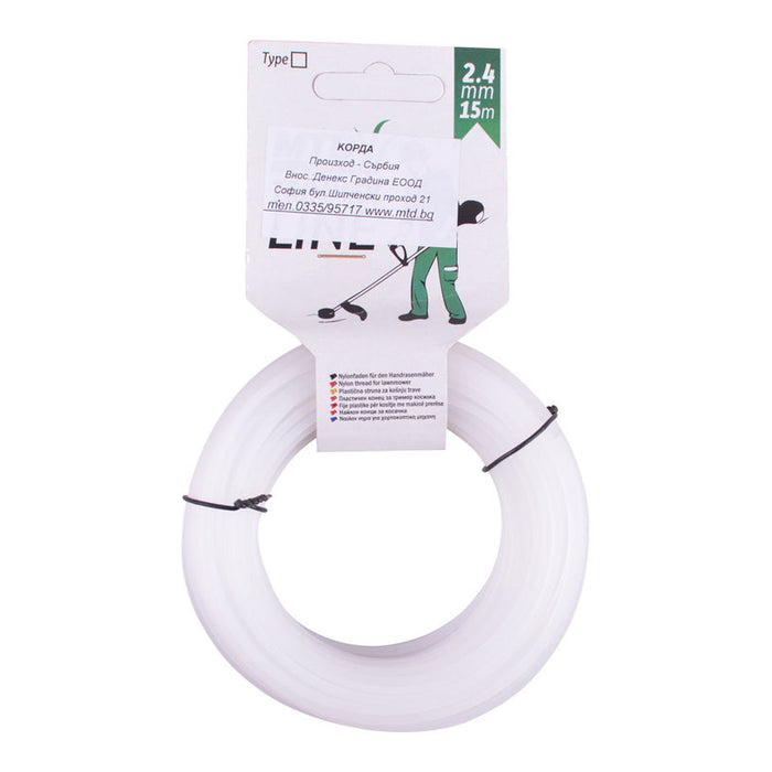 CORD FOR TRIMMER PROFILE SQUARE MTD 2.4 MM 15 M