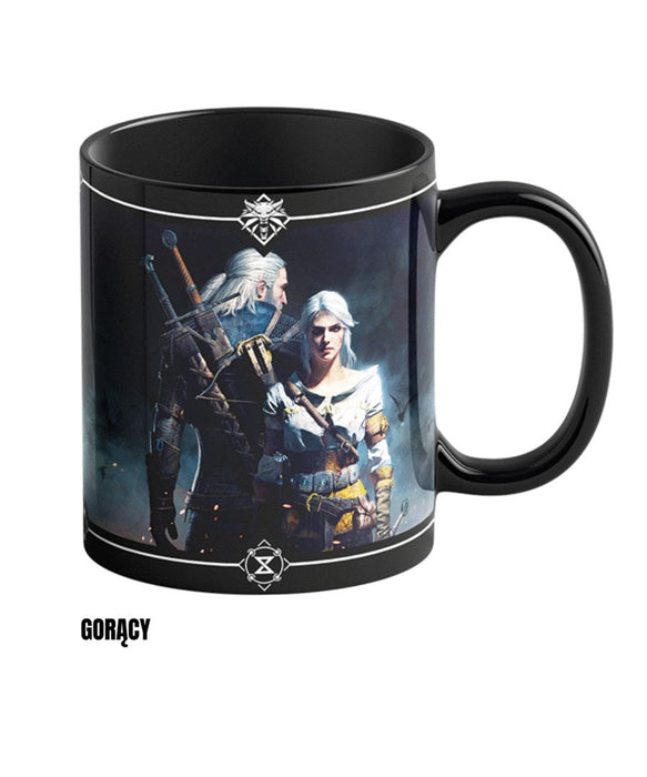 Mug Good Loot The Witcher 3 Art Heat Reveal - Geralt & Ciri 480 ml Black - MugsGDG-KUB<<<Gadgets