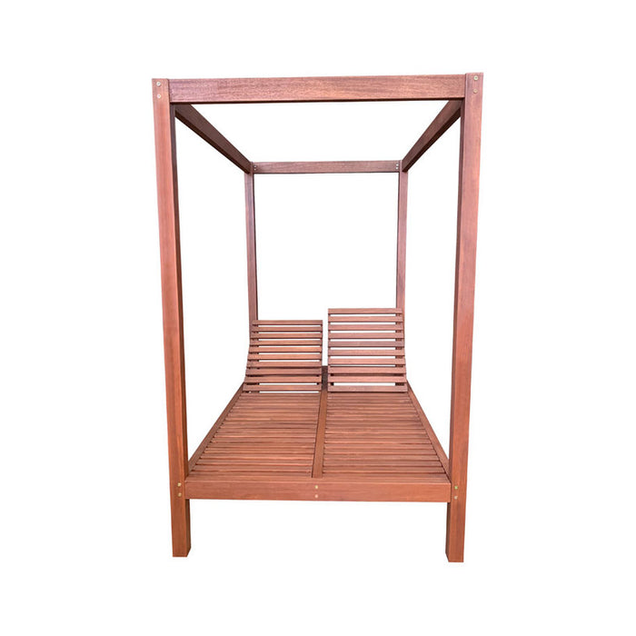 GARDEN CHAIR CHAIR COUPLE WITH ARROW MERANTI 210X134X212 MUHLER