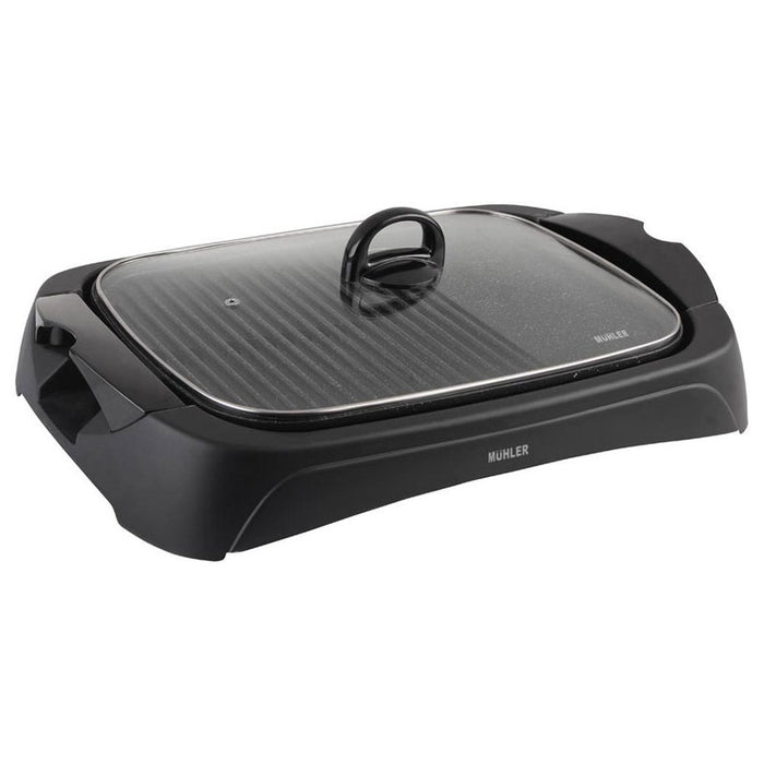 EL. GRILL WITH LID MUHLER MG-4030M 2000 W, BLACK, LID
