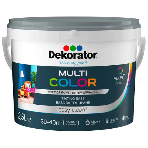 MULTICOLOR BASE P 2.5 L DEKORATOR - Бели интериорни бои<<<Интериорни бои<<<Бои и лакове<<<Praktiker