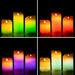Multicolour Flame-Effect LED Candles with Remote Control Lendles InnovaGoods 3 Units - Декорация и Осветление<<<Дом