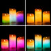 Multicolour Flame-Effect LED Candles with Remote Control Lendles InnovaGoods 3 Units - Декорация и Осветление<<<Дом