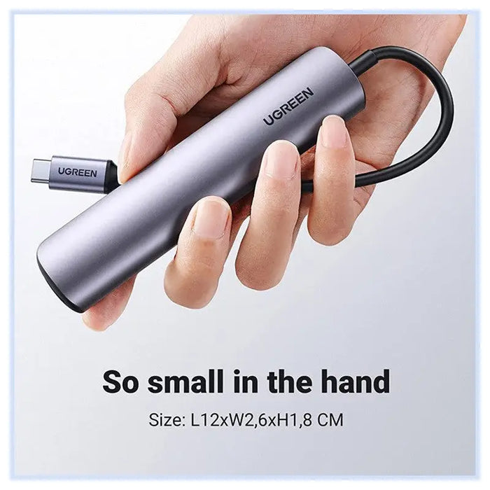 MULTIFUNCTIONAL ADAPTER 5in1 HDMI 4K-60Hz/RJ45 CM418 UGREEN - USB хъбове и адаптери<<<Компютърна периферия<<<AmperelB2B