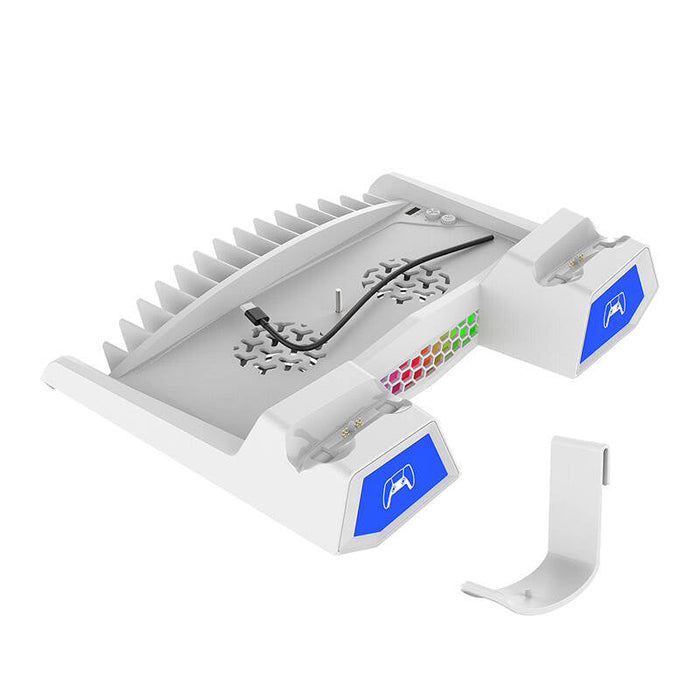 Multifunctional PS5/PS5 Slim console stand iPega PG-P5S023 (white) - Accessories<<<Gamepads and steering