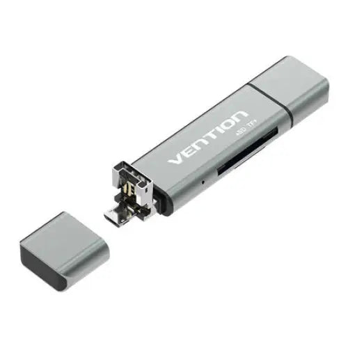 Multifunctional USB2.0 Card Reader Vention CCJH0 Gray - Card readers<<<IT Accessories<<<InnproXML&&&Компютър Мрежи и