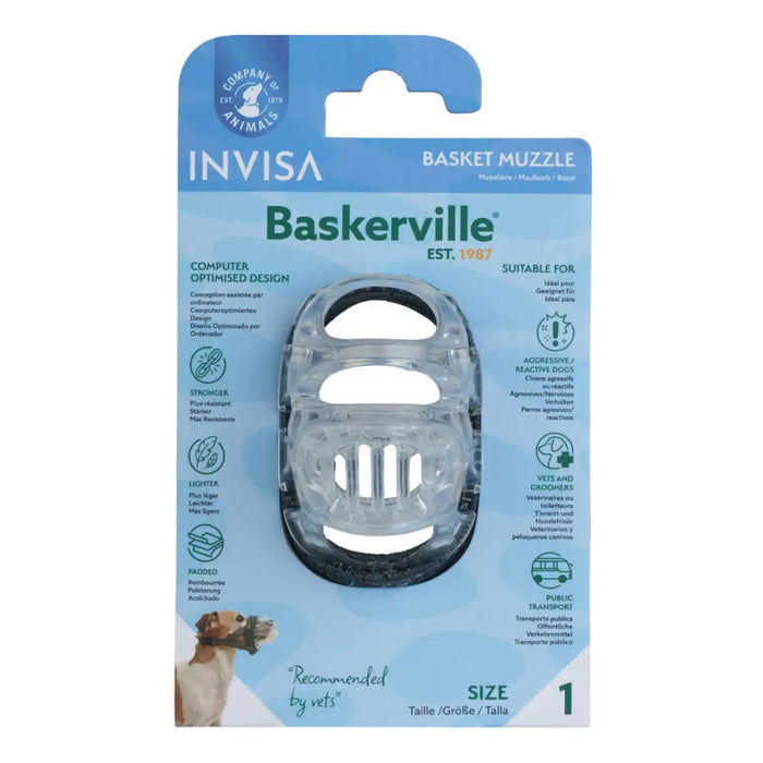 Muzzle Company of Animals Transparent Size 1 - Домашни Животни<<<Дом Градина<<<BigBuy&&&Пътуване и разходки<<<Домашни