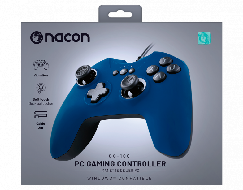 Nacon GC-100XF Wired Gamepad Blue - Геймпадове<<<Геймърска периферия<<<ValiAPI