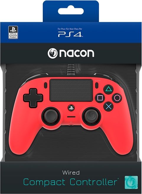 Wired gamepad Nacon Wired Compact Controller, Red