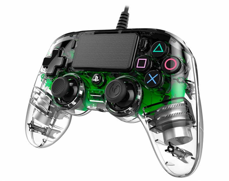 Wired gamepad Nacon Wired Illuminated Compact Controller Green, Green
