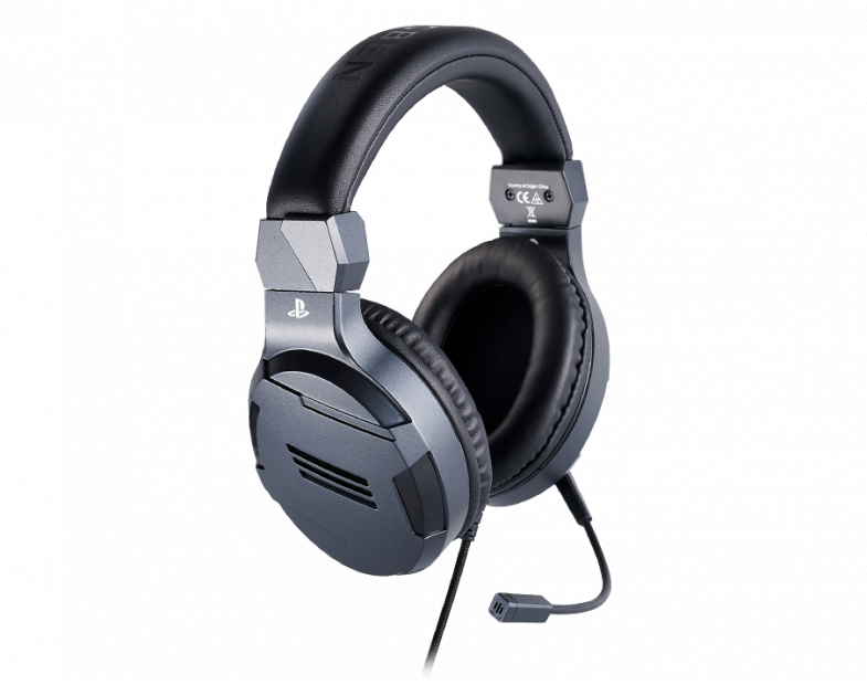 Gaming headphones Nacon Bigben PS4 Official Headset V3 Titanium, Microphone, Grey