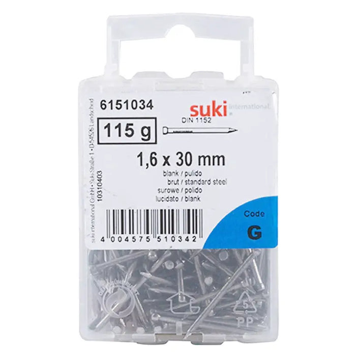 NAIL SMALL HEAD 1.6X30 MM DIN1151A SUKI - Пирони<<<Винтове и болтови съединения<<<Инструменти и железария<<<Praktiker