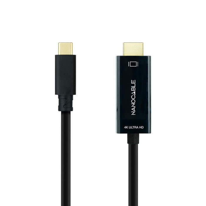 USB-C to HDMI Cable NANOCABLE 10.15.5102 1,8 m Black