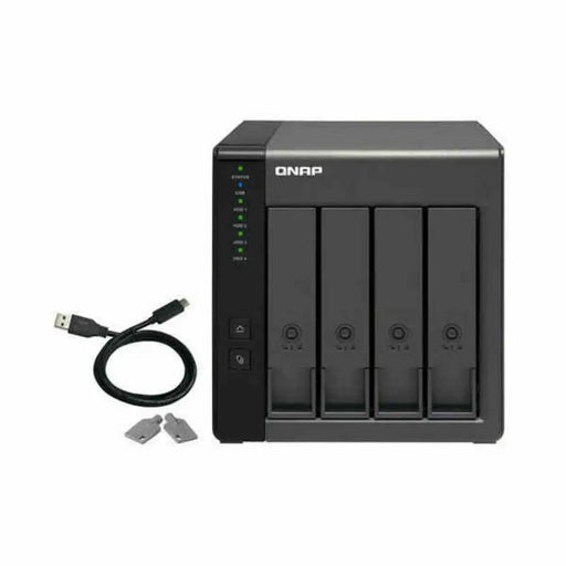 NAS Network Storage Qnap TR-004 Black - Компютър Мрежи и компоненти<<<Компютри| Електроника<<<BigBuy&&&Твърди
