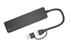Natec Hub Mayfly USB-C 3.0 4 Port + USB-A Adapter Black - Аксесоари<<<NATEC компютърна