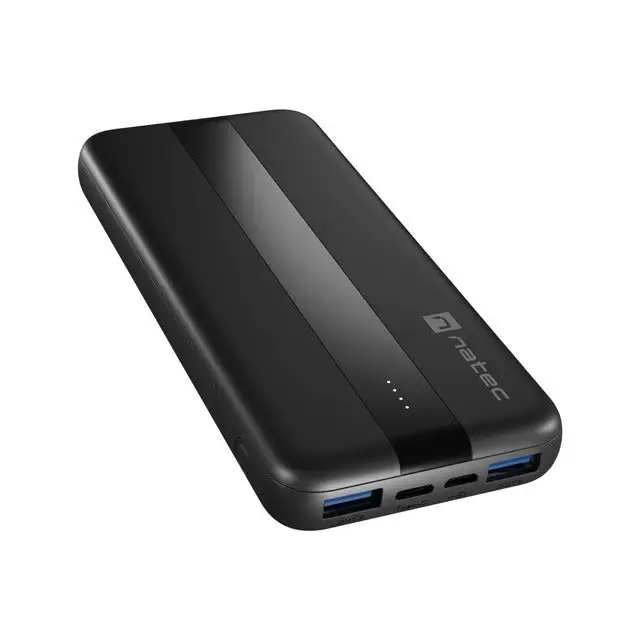 Natec Powerbank Trevi Slim Q V2 10000MAh 2X USB-A 18W + 1X USB-C 20W + USB-C - USB0-C CABLE - Аксесоари<<<NATEC