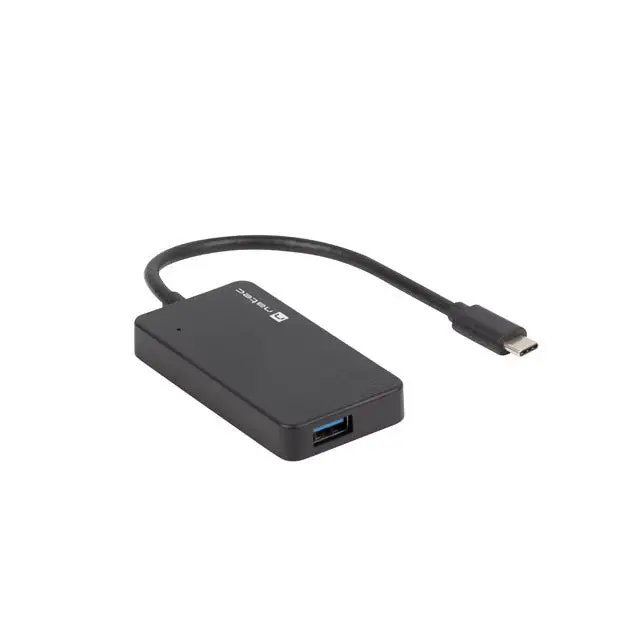 Natec usb 3.0 hub silkworm 4-ports black usb-c - Аксесоари<<<NATEC компютърна