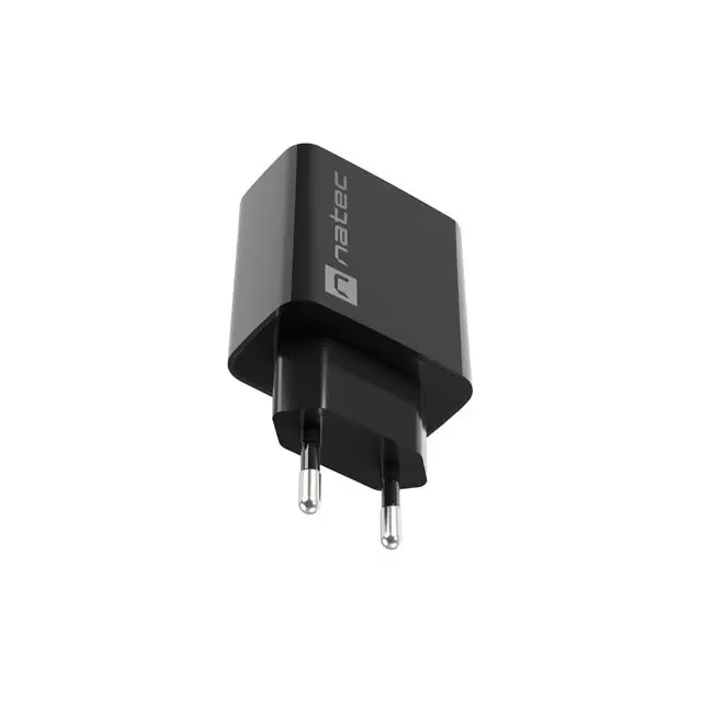 Natec USB Charger Ribera 1X USB-A 18W Black - Аксесоари<<<NATEC компютърна периферия<<<NATEC<<<PolyComp&&&USB зарядни и