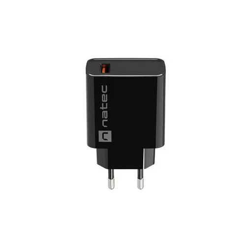 Natec USB Charger Ribera 1X USB-A 18W Black - Аксесоари<<<NATEC компютърна периферия<<<NATEC<<<PolyComp&&&USB зарядни и