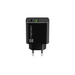 Natec USB Charger Ribera 1X USB-A + 1X USB-C 20W Black - Аксесоари<<<NATEC компютърна