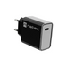Natec USB Charger Ribera 1X USB-C 20W Black - Аксесоари<<<NATEC компютърна периферия<<<NATEC<<<PolyComp&&&Електроника