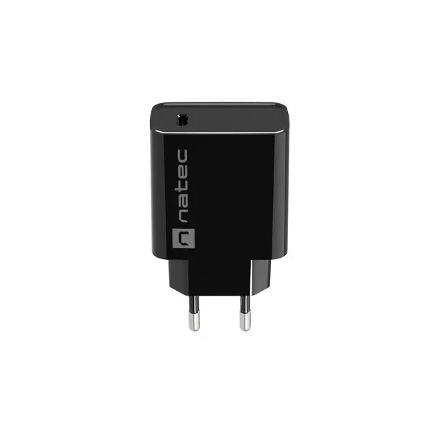 Natec USB Charger Ribera 1X USB-C 20W Black - Аксесоари<<<NATEC компютърна периферия<<<NATEC<<<PolyComp&&&Електроника