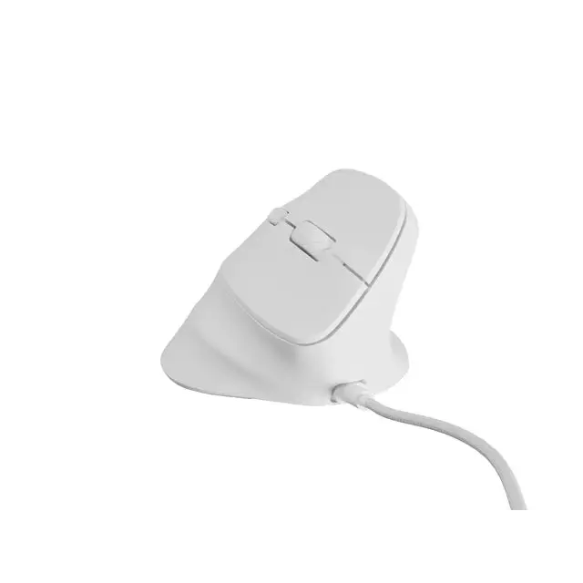 Natec Vertical Mouse Crake 2 Pro 12800DPI Optical White - Мишки<<<NATEC компютърна