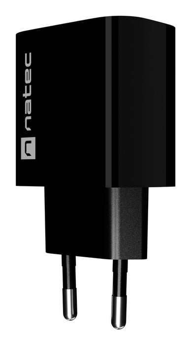 WALL CHARGER NATEC RIBERA 1X USB-A + 1X USB-C 20W BLACK