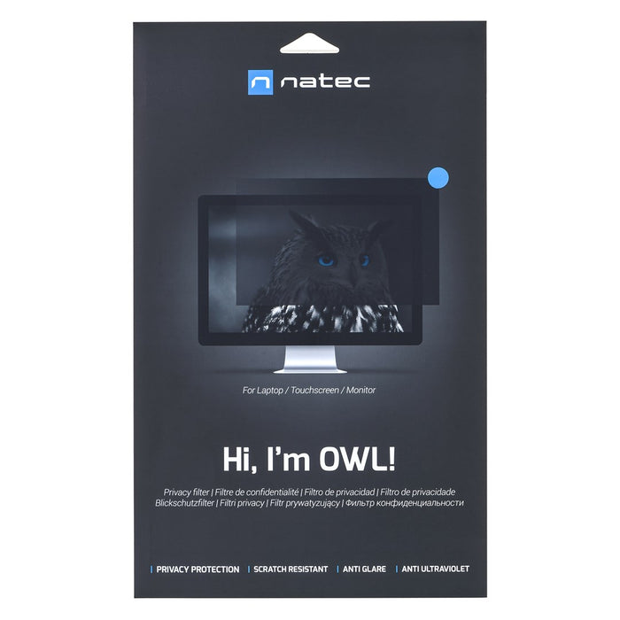 Natec Privacy Filter, Owl, 15.6", 16:9