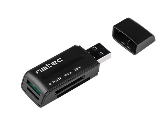 Natec Card Reader MINI ANT 3 SDHC MMC M2 MICRO SD USB 2.0 Black
