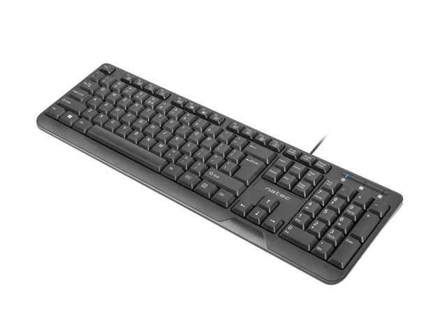 Natec Keyboard Trout US Layout Slim, Black