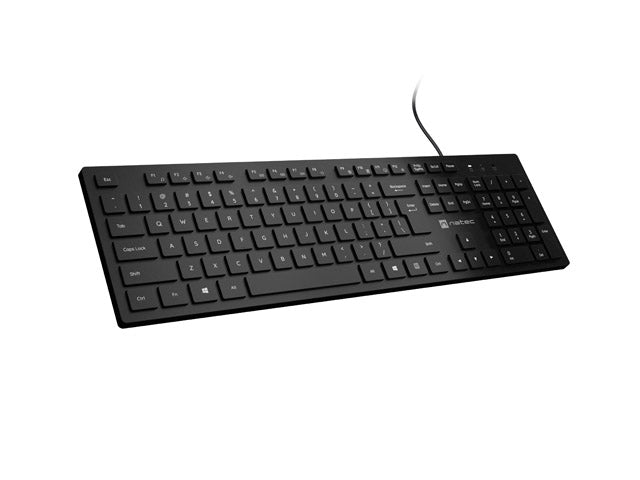 Natec Keyboard Herring US, Black, Slim