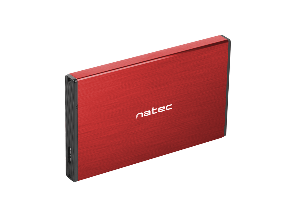 2.5'' hard drive tray, Natec Rhino Go, USB 3.0, red