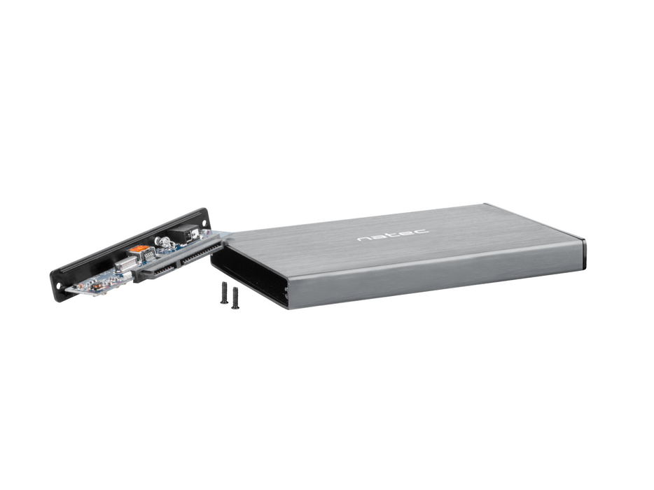 2.5'' Hard Drive Tray, Natec Rhino Go, USB 3.0, Gray