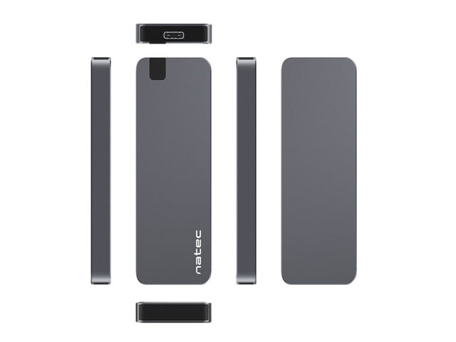Natec External SSD Enclosure Rhino M.2 NVME USB-C 3.1 GEN 2 Aluminium