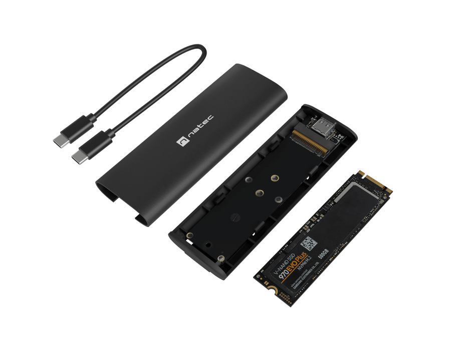 M.2 NVME drawer, Natec Rhino, black