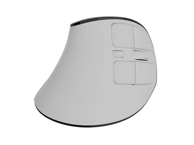 Natec Euphonie Vertical Mouse PRO Wireless  BT 5.0, 4000DPI Silent, Programmable, White