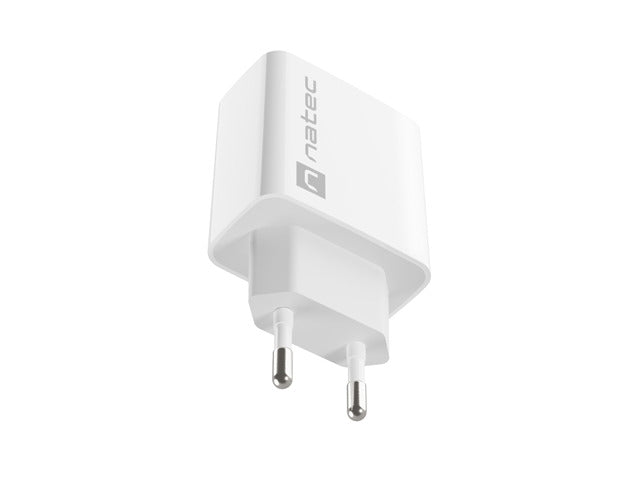 Natec USB Charger Ribera 1X USB-C 20W, White