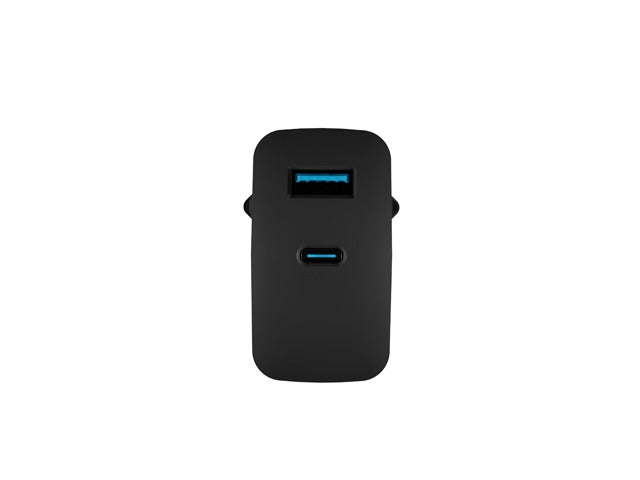 Natec USB Charger Ribera Gan 1X USB-A + 1X USB-C 45W, Black