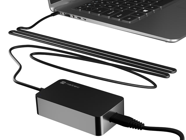 Natec Natec Laptop Charger Grayling GAN USB-C 65W for laptops, tablets, phones