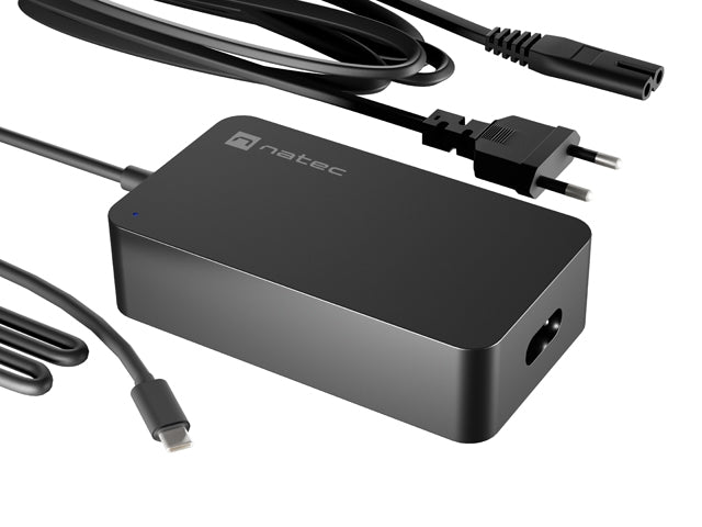 Natec Natec Laptop Charger Grayling GAN USB-C 65W for laptops, tablets, phones