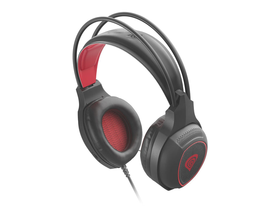 GENESIS Radon 300 Headset Wired Head-band Gaming USB Type-A Black, Red