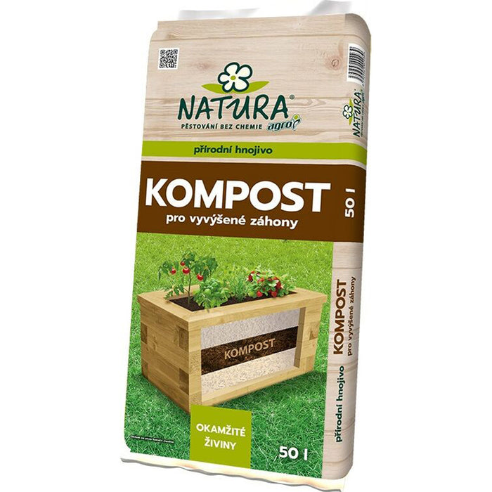 COMPOST FOR RAISED BEDS 50L NATURA VERA